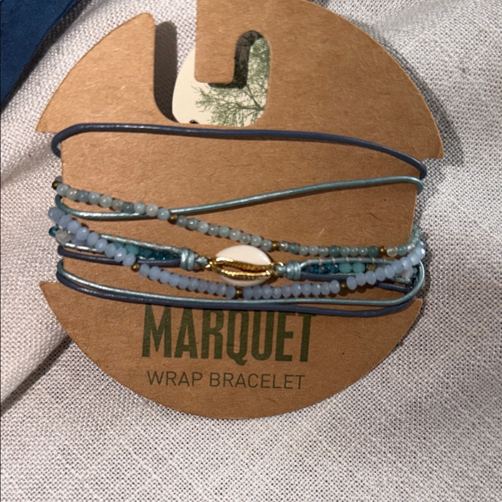 Gemstones Blue Wrap Bracelet vegan